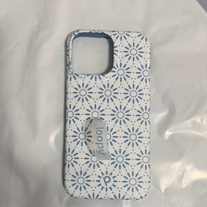 Loopy Case Sunburst Design in Blue and White IPhone 14 Pro Max